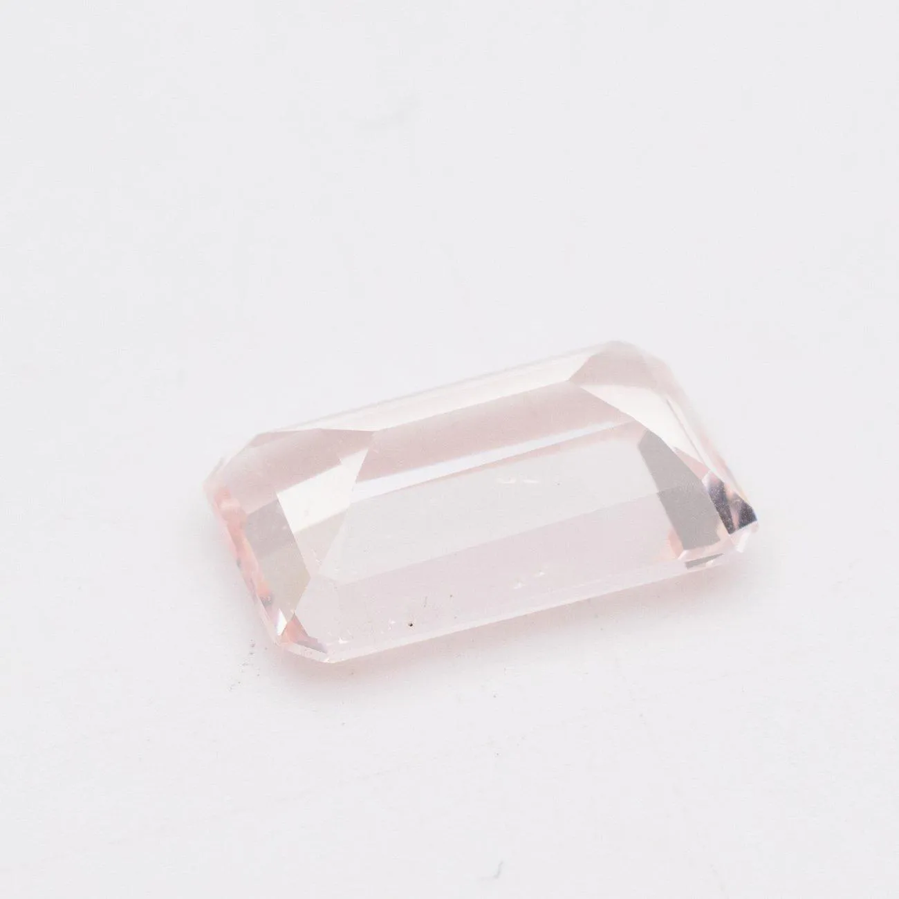 6.66 Carats Natural Mozambique Pink Morganite Emerald Cut