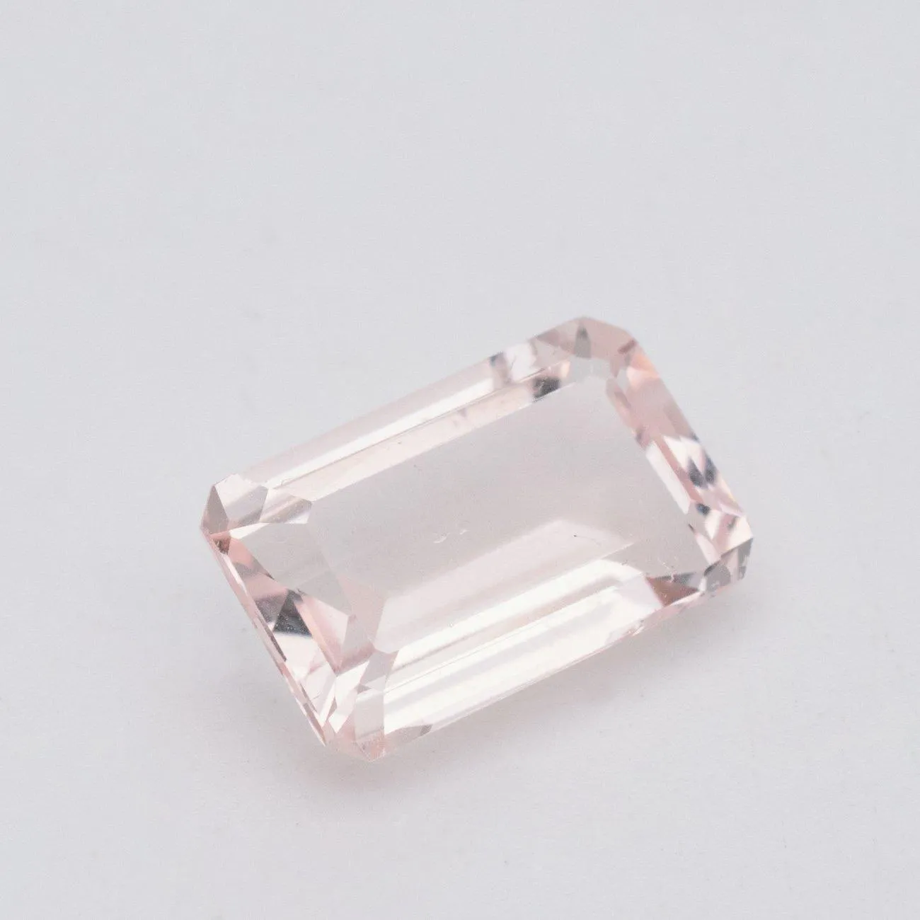 6.66 Carats Natural Mozambique Pink Morganite Emerald Cut