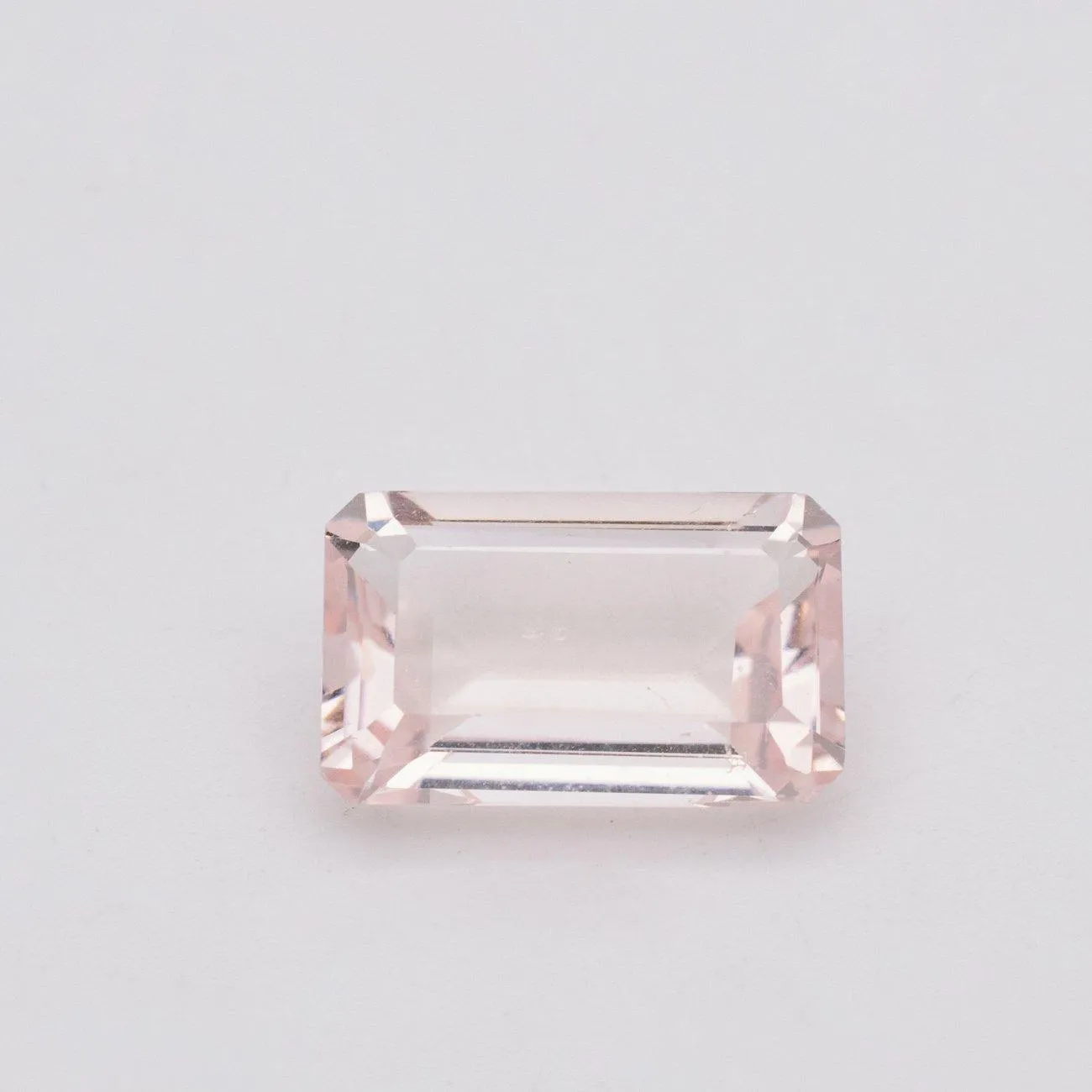 6.66 Carats Natural Mozambique Pink Morganite Emerald Cut