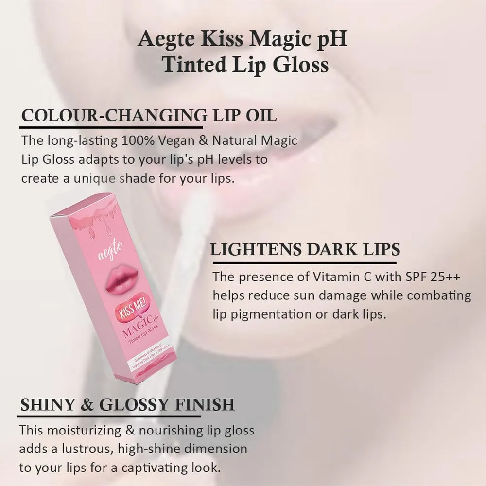 Aegte Kiss Magic pH Tinted Lip Gloss with SPF 25  