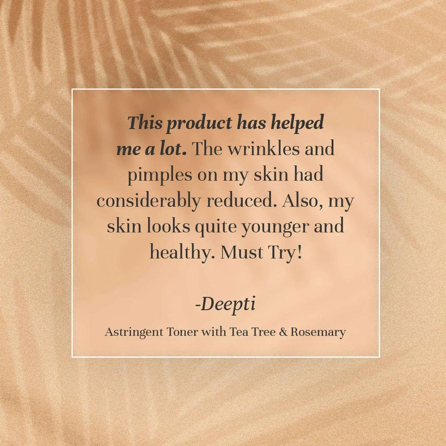 Astringent Toner With Tea Tree & Rosemary