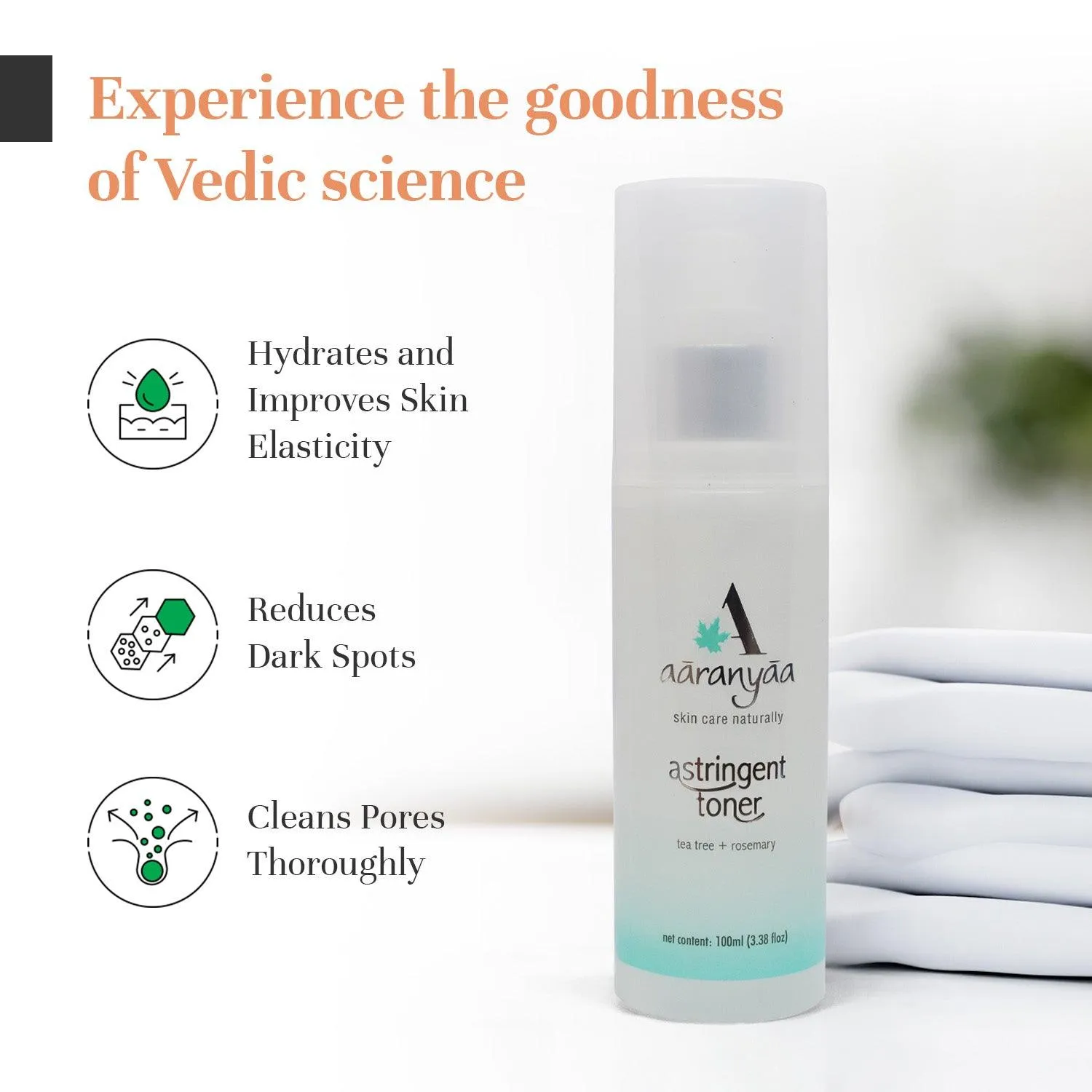 Astringent Toner With Tea Tree & Rosemary