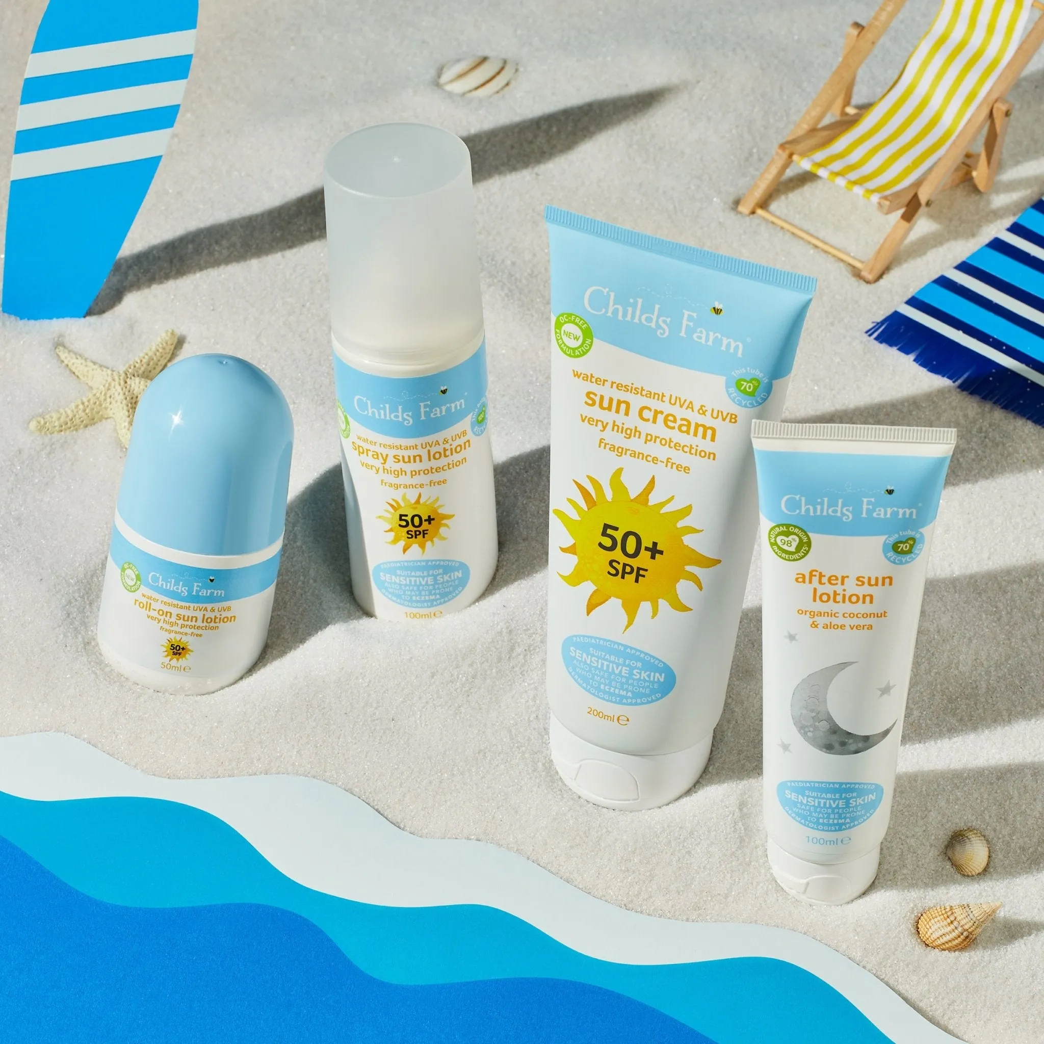 Childs Farm 50  SPF roll-on sun lotion fragrance-free