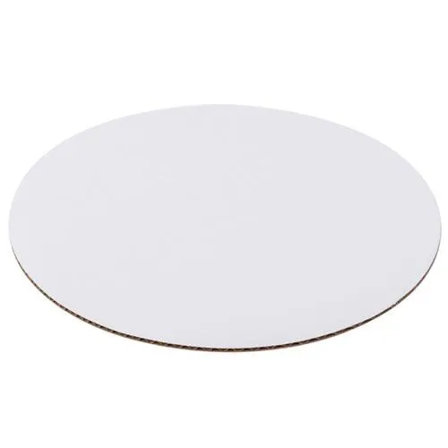 Corrugated White Round Cake Board 10in