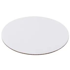 Corrugated White Round Cake Board 10in