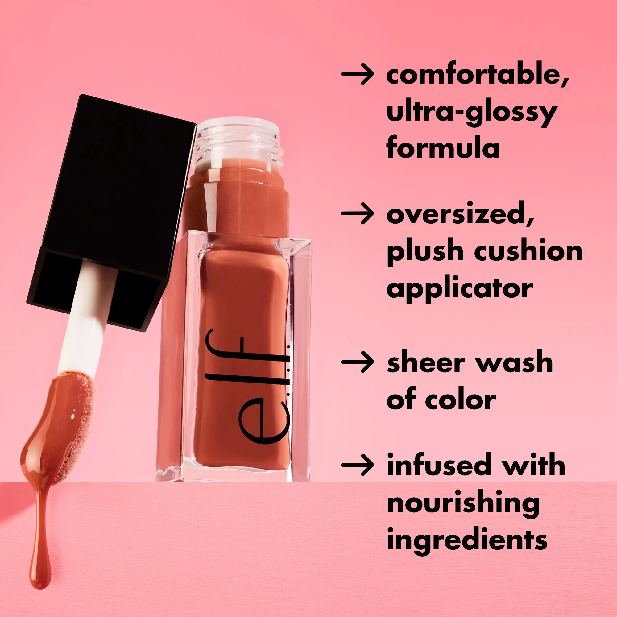 E.L.F Glow Reviver Lip Oil Rose Envy