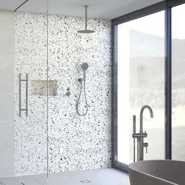 Fienza Kaya Hand Shower Round Plate Gun Metal
