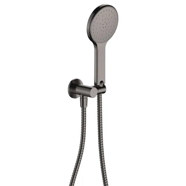 Fienza Kaya Hand Shower Round Plate Gun Metal