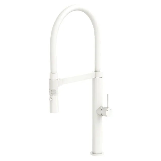 Fienza Kaya Pull Down Sink Mixer Matte White