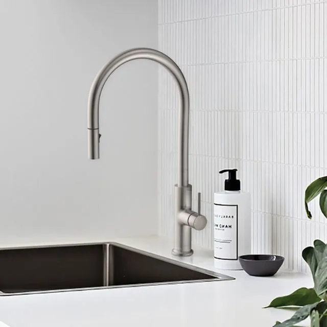 Fienza Kaya Pull Out Sink Mixer Gun Metal