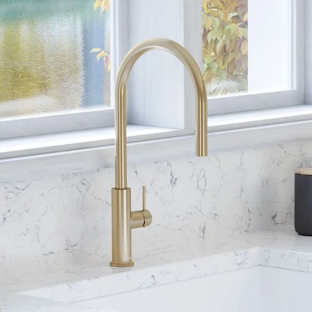 Fienza Kaya Pull Out Sink Mixer Urban Brass