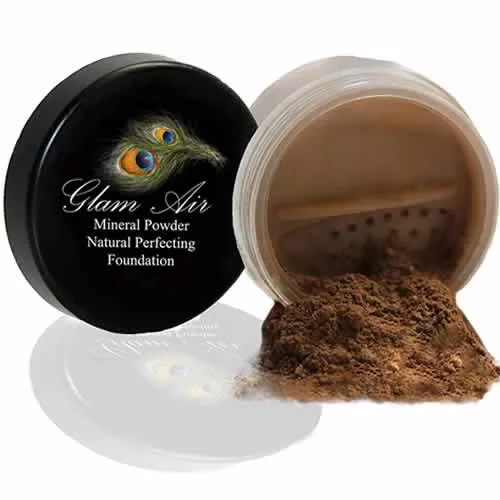 Glam Air Mineral Foundation, Natural Perfection Powder Foundation Compare with Bare Minerals and MAC Mineralize ( Bronzer)