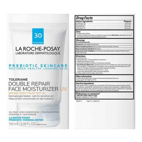 LA ROCHE POSAY- TOLERIANE DOUBLE REPAIR FACE MOISTURIZER WITH - SPF 30