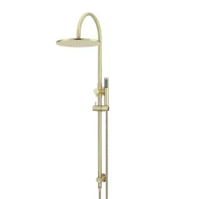 Meir Gooseneck Shower Set with 300mm rose, Single-Function Hand Shower Tiger Bronze