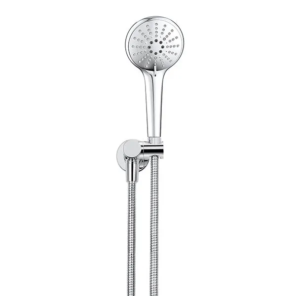 Meir Round 3 Function Hand Shower on Swivel Bracket Chrome