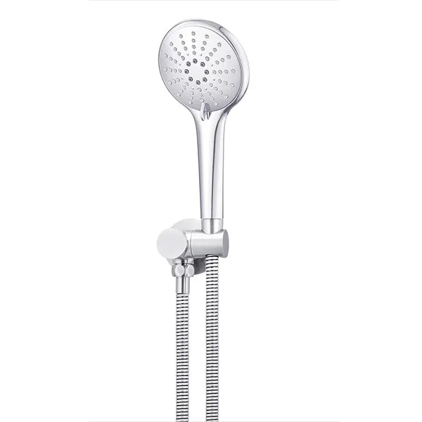 Meir Round 3 Function Hand Shower on Swivel Bracket Chrome