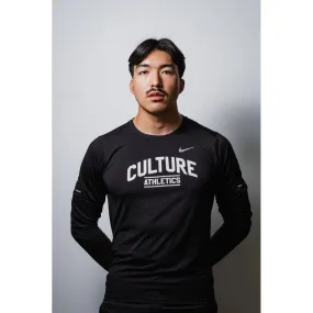 Mens CA Nike Element Dri-FIT Running Crew Top - Black