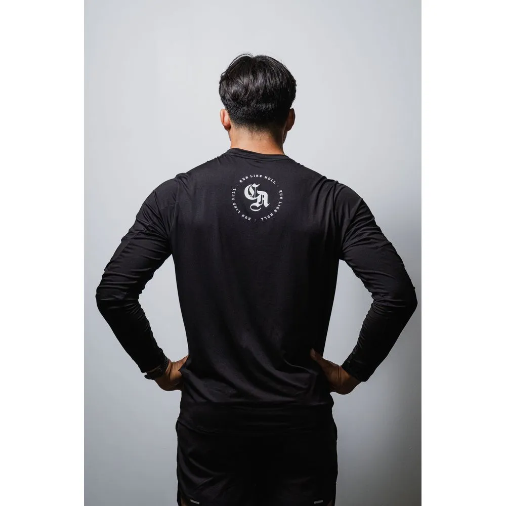 Mens CA Nike Element Dri-FIT Running Crew Top - Black