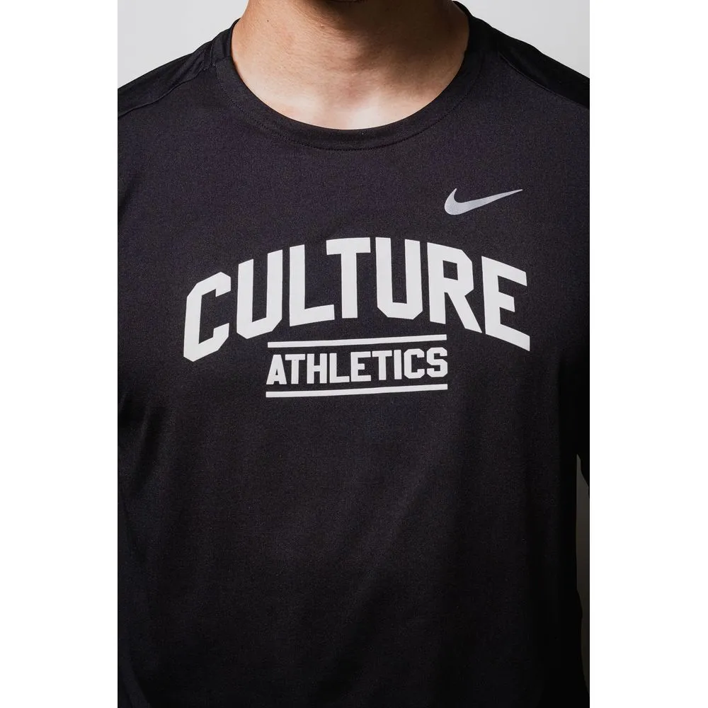 Mens CA Nike Element Dri-FIT Running Crew Top - Black