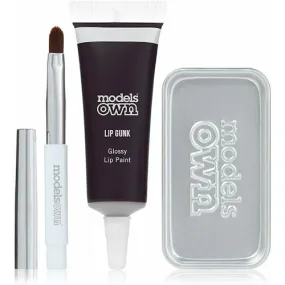 Models Own Lip Gunk Metallic Lip Paint - Loud No.01 Black Lipgloss Makeup Cosmetic Beauty