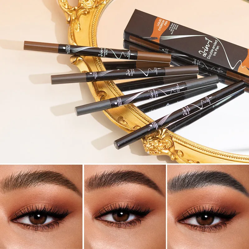 New Forked Dual-ended Liquid Eyebrow Pencil
