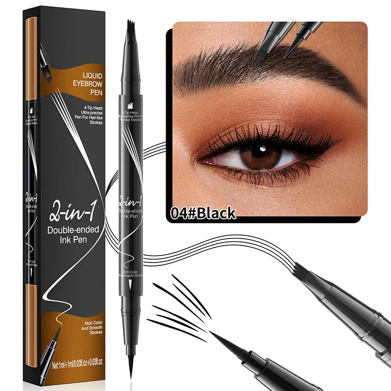New Forked Dual-ended Liquid Eyebrow Pencil