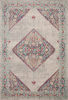 Nour Rug in Stone & Multi