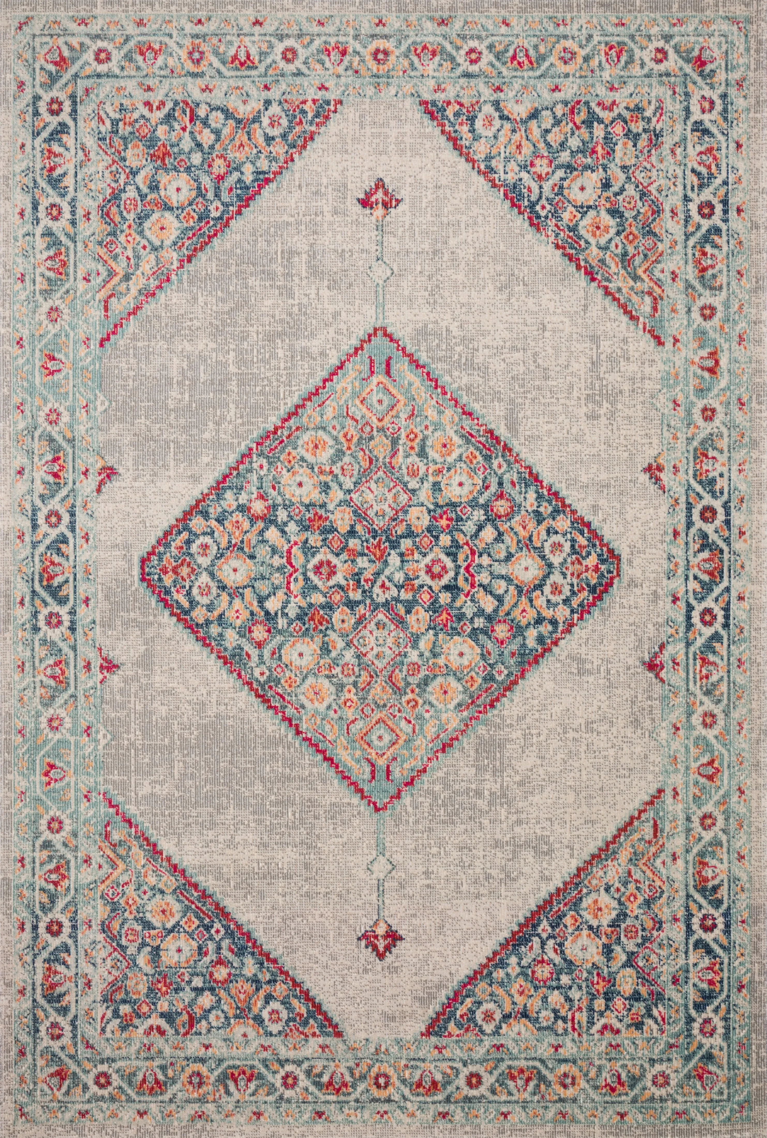 Nour Rug in Stone & Multi