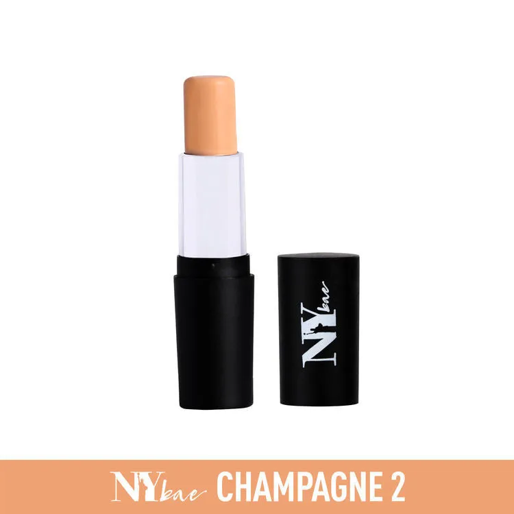 NY Bae All In One Stick| Foundation, Concealer, Contour, Colour Corrector| For Fair Skin| Flawless Texture| Cruisin' On Hudson- Champagne 2