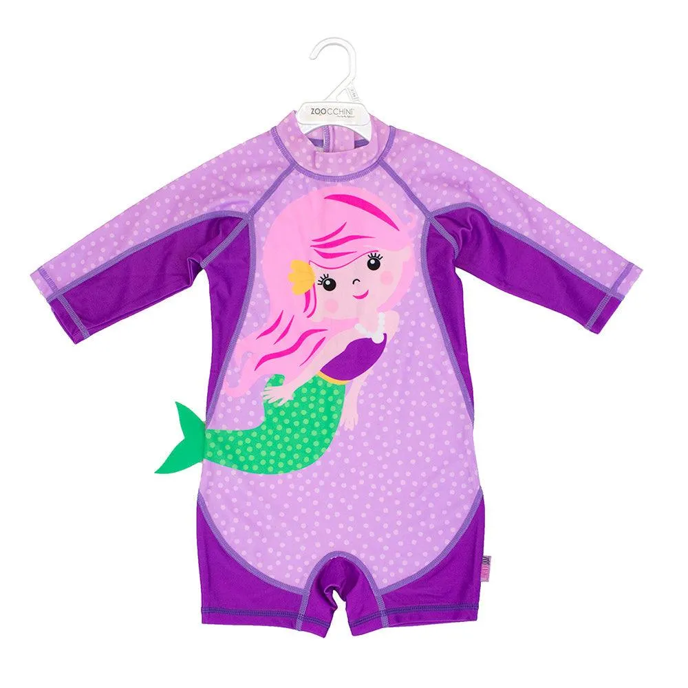 One Piece Rash Guard  Surf Swimsuit - Mermaid