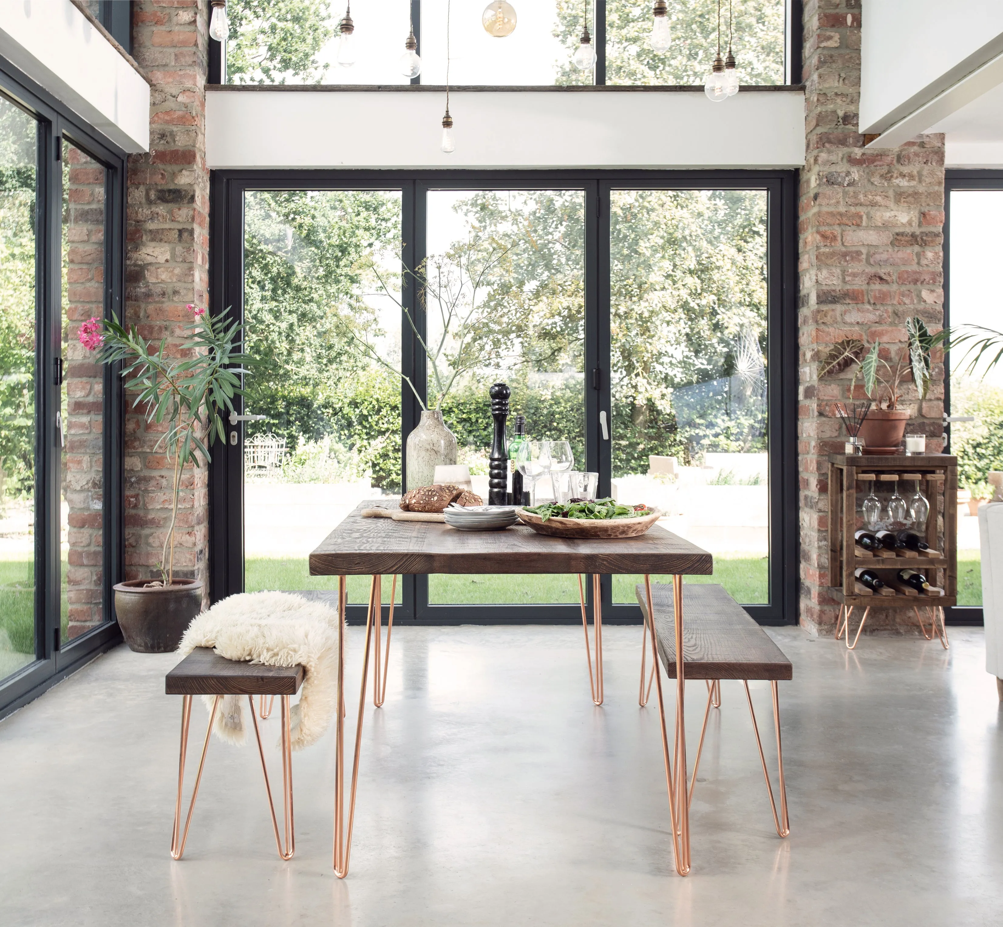 Ouseburn Dining Table & Benches
