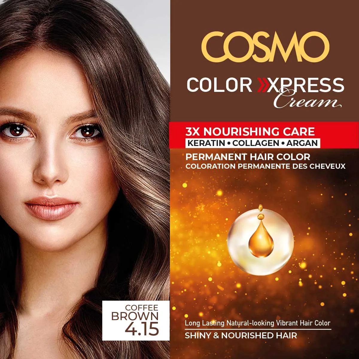 PERMANENT HAIR COLOR NATURAL 4.15 COFFEE BROWN