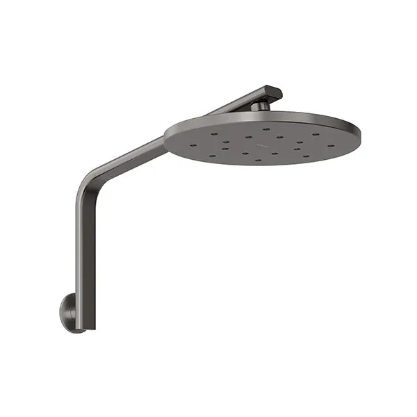 Phoenix Tapware Oxley High-Rise Shower Arm & Rose Brushed Carbon