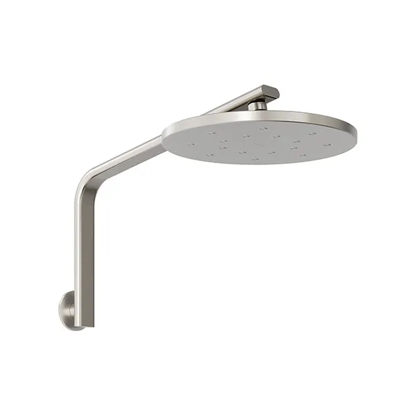 Phoenix Tapware Oxley High-Rise Shower Arm & Rose Brushed Nickel