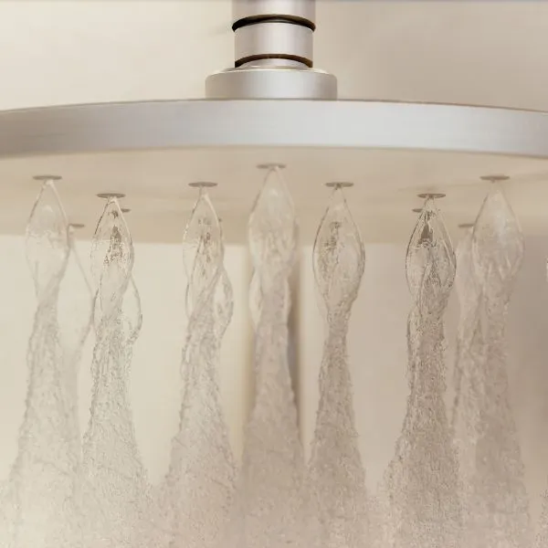 Phoenix Tapware Oxley High-Rise Shower Arm & Rose Brushed Nickel