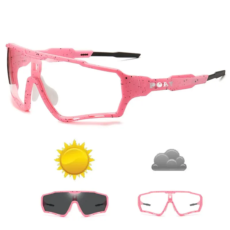POAT Brand New Style Photochromic Sunglasses Sports Men Women MTB Bike Bicycle Eyewear Cycling Fishing Running Glasses