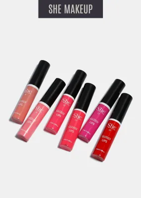 S.he Makeup Glossy Lips- Pinks