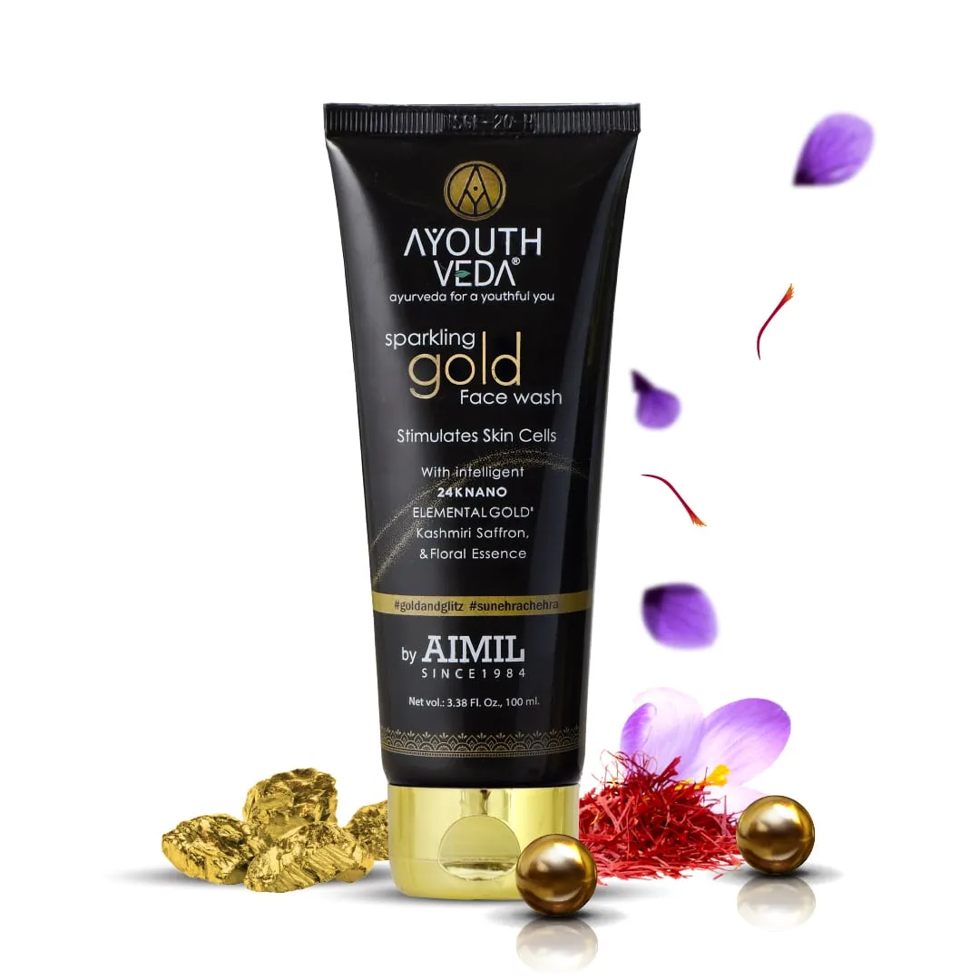 Sparkling Gold Face Wash With 24k Gold & Saffron (Net Qty-100 ml)