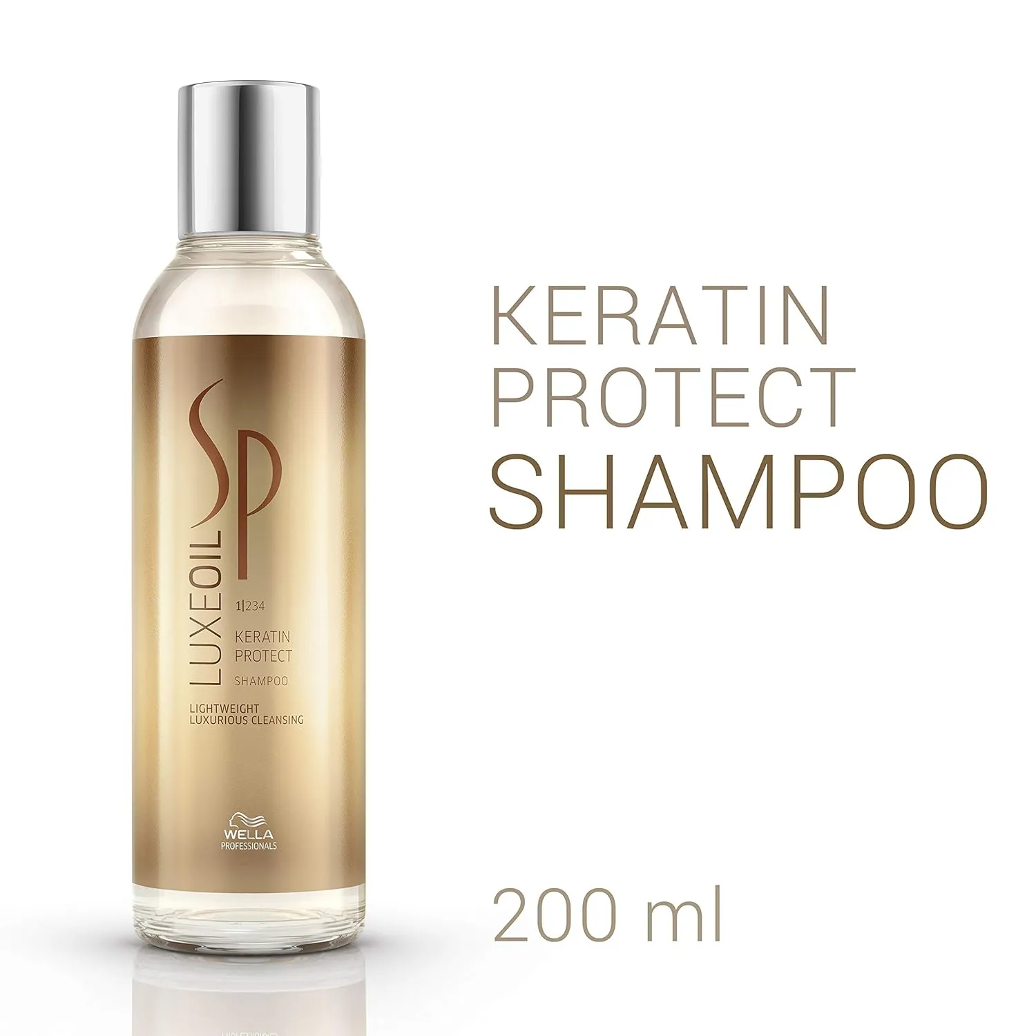 Wella Sp Luxeoil Keratin Protect Shampoo, 200Ml