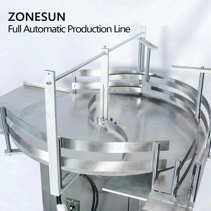 ZS-FAL180A5 Automatic 4 In 1 Essential Oil Vial Small Bottle Filling Capping Machine With Cap Feeder
